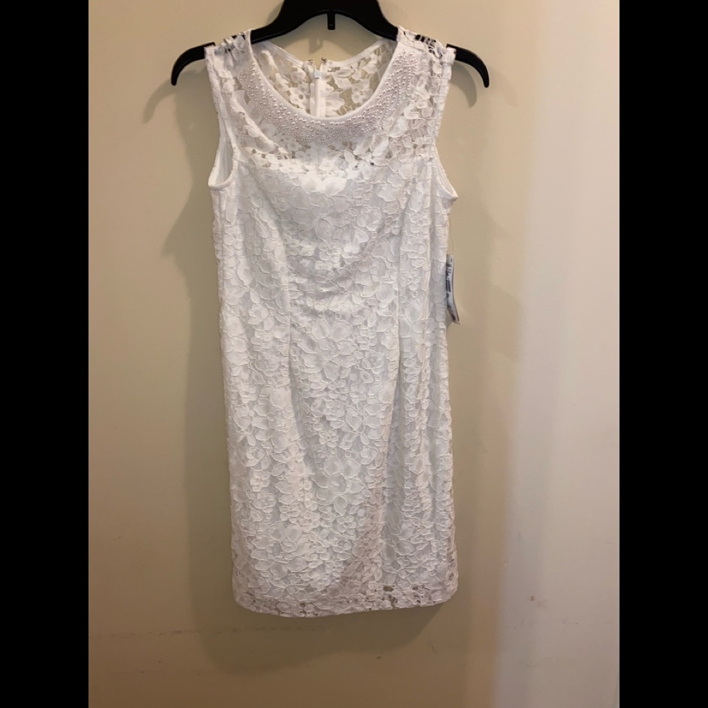 White lace dress